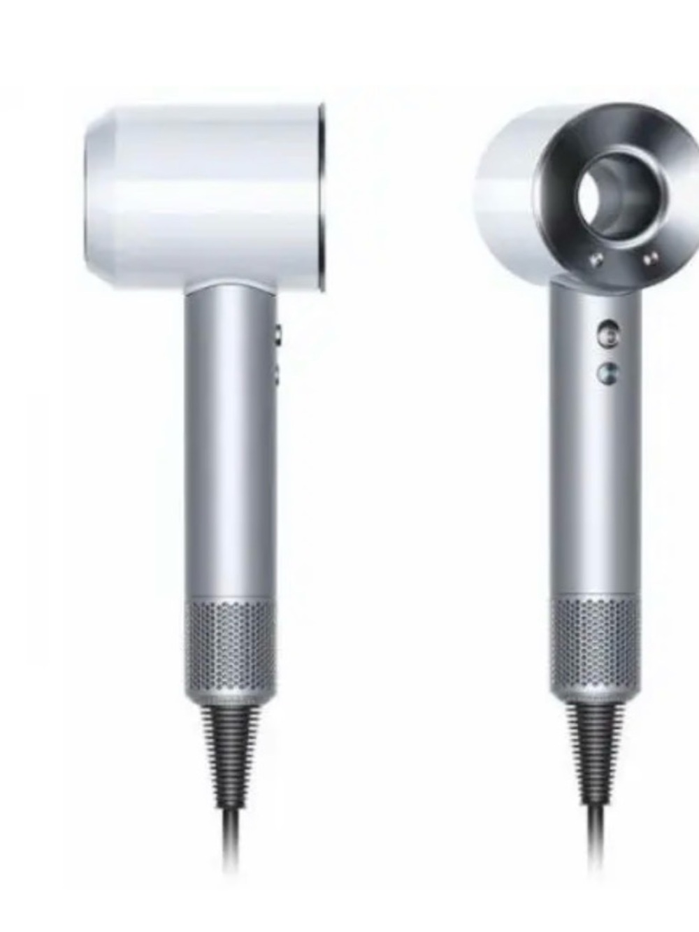 Dyson Silver and White Supersonic-Style Hair Dryer